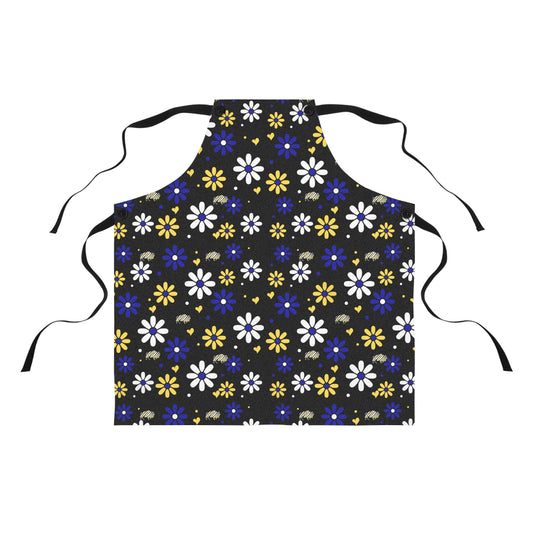 Buffalo Hockey Flower Power Apron