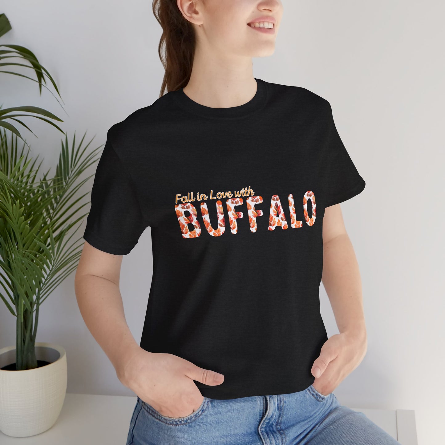 Watercolor Buffalo Leaves T-Shirt (Where else would you rather be...)