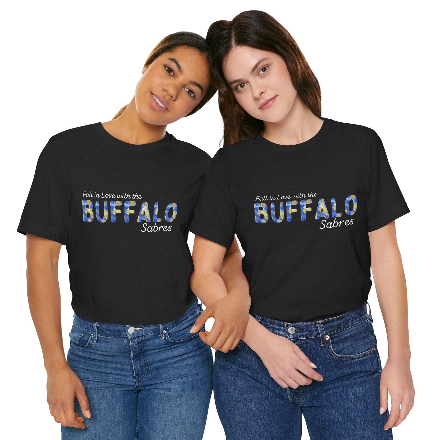 Watercolor Buffalo Sabres Leaves T-Shirt (Where else would you rather be...)