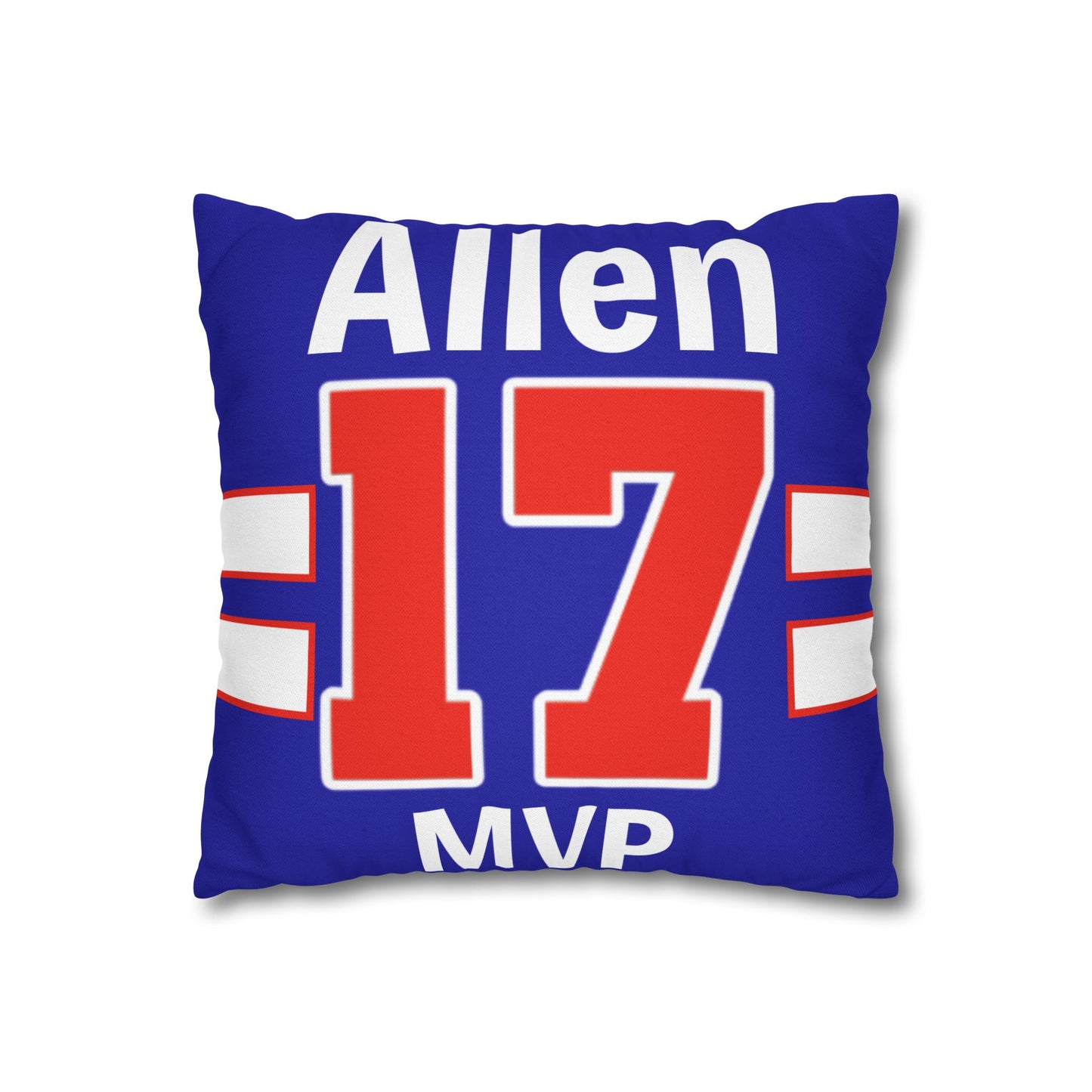 MVP #17 Buffalo Football Fan Spun Polyester Square Pillow Case
