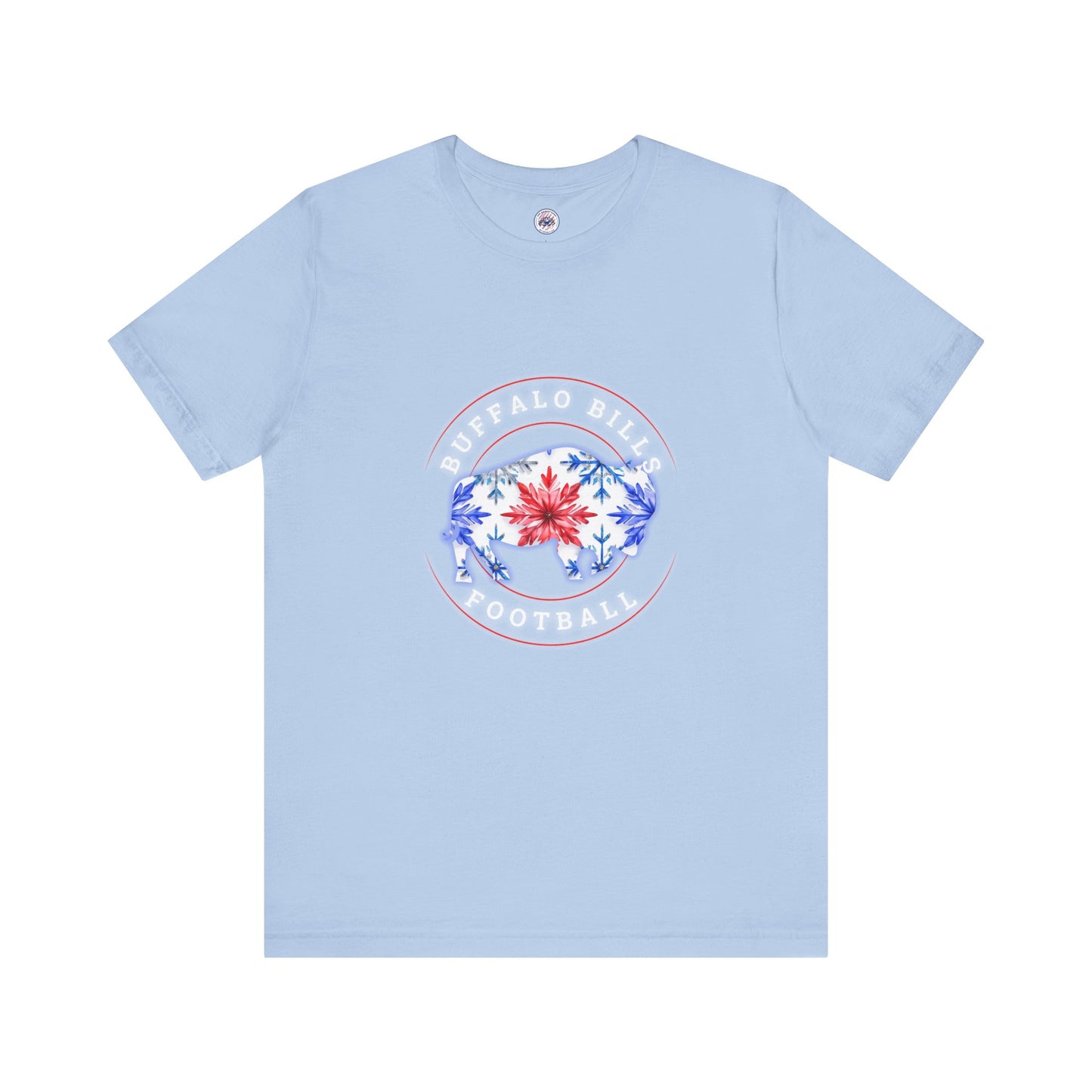 Buffalo Bills Football Snowflake Watercolor Buffalo Unisex Short Sleeve Tee