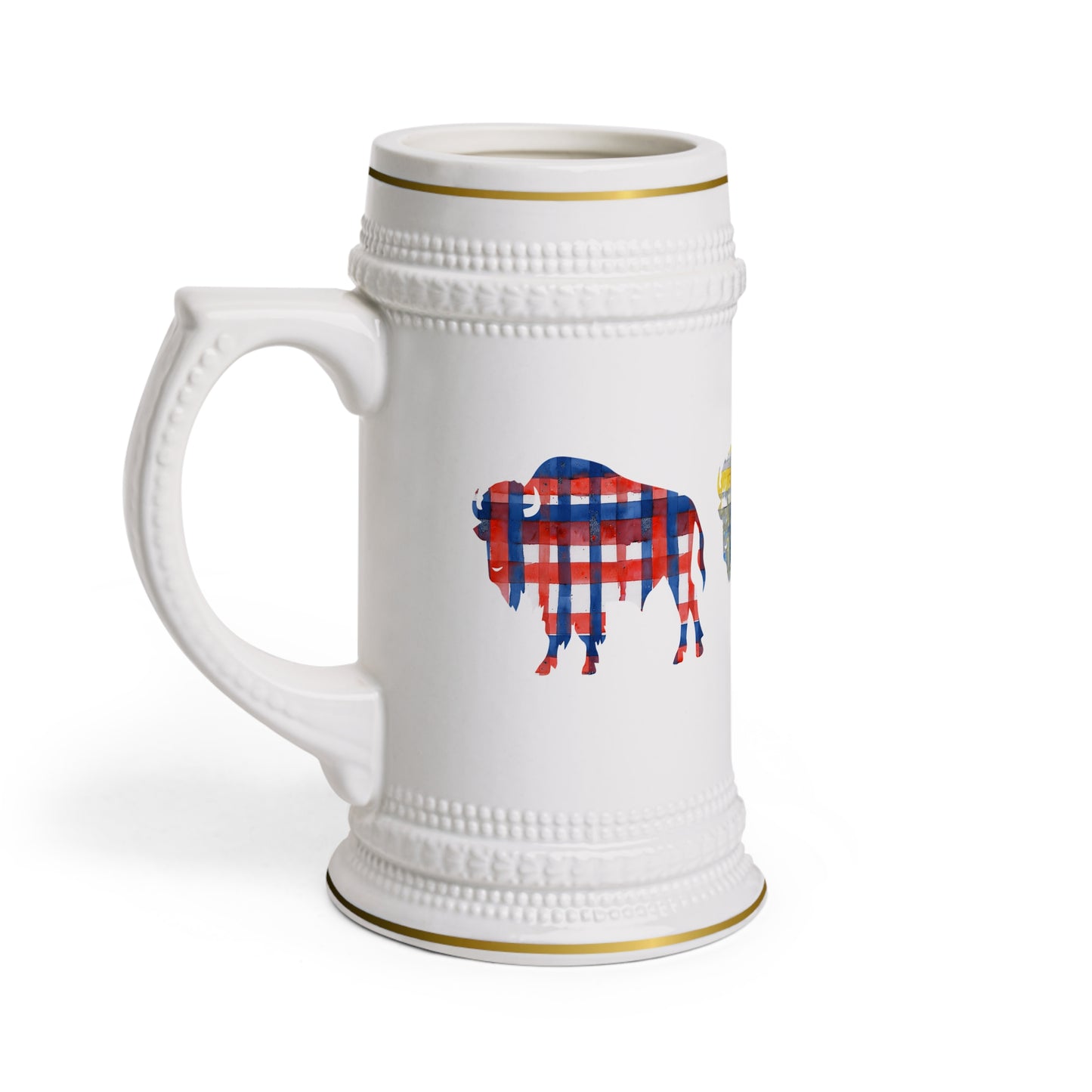 Sports in the 716 Watercolor Beer Stein Mug