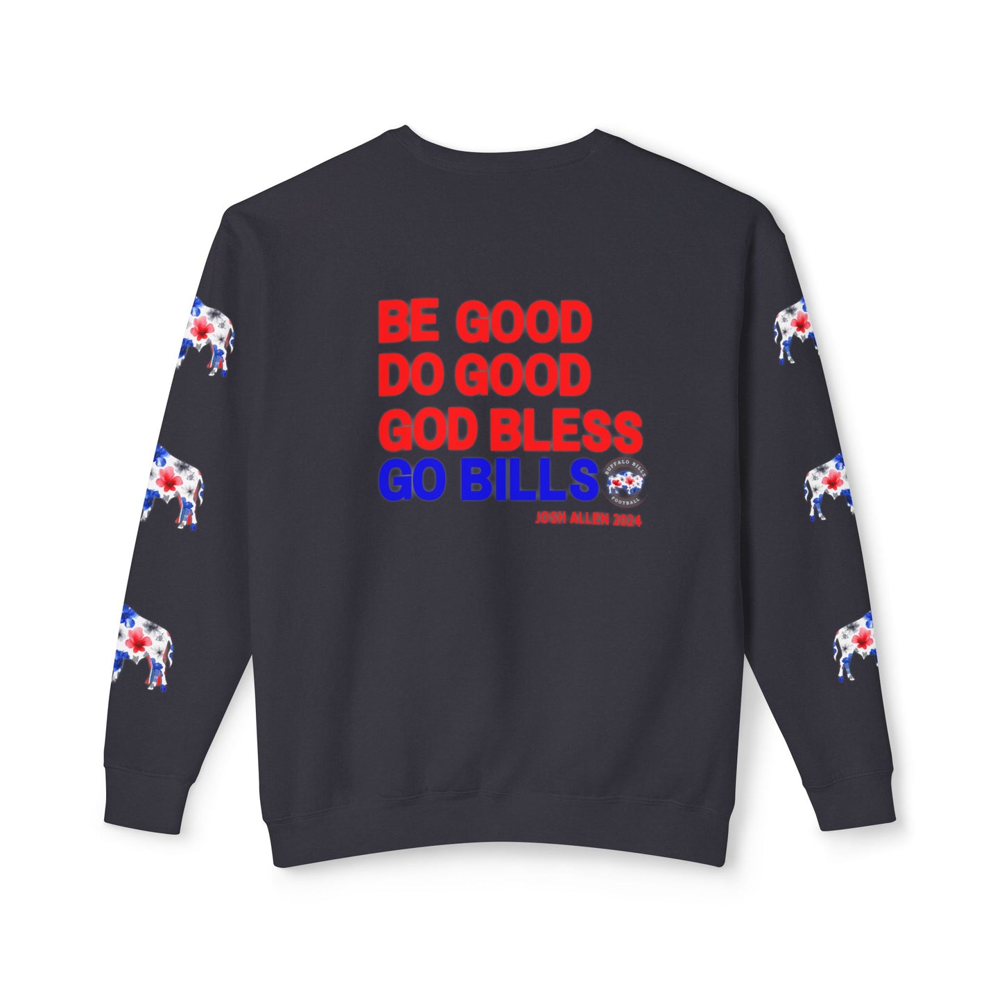 2024 MVP Quote Buffalo Football Unisex Lightweight Crewneck Sweatshirt