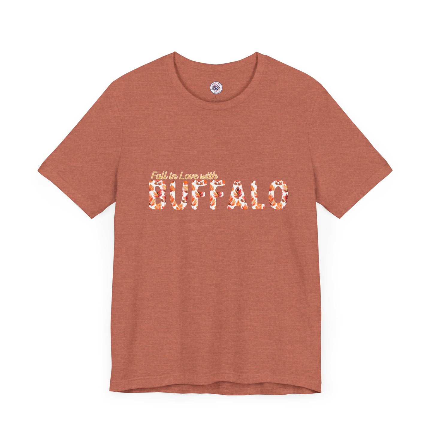 Watercolor Buffalo Leaves T-Shirt (Where else would you rather be...)