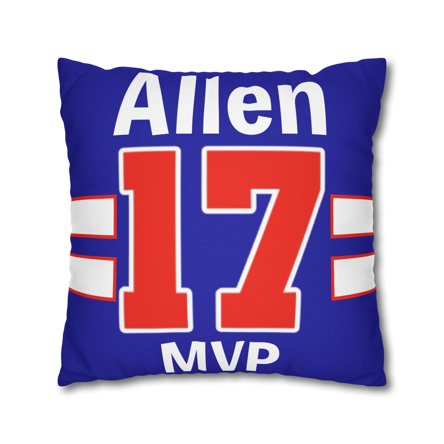 MVP #17 Buffalo Football Fan Spun Polyester Square Pillow Case