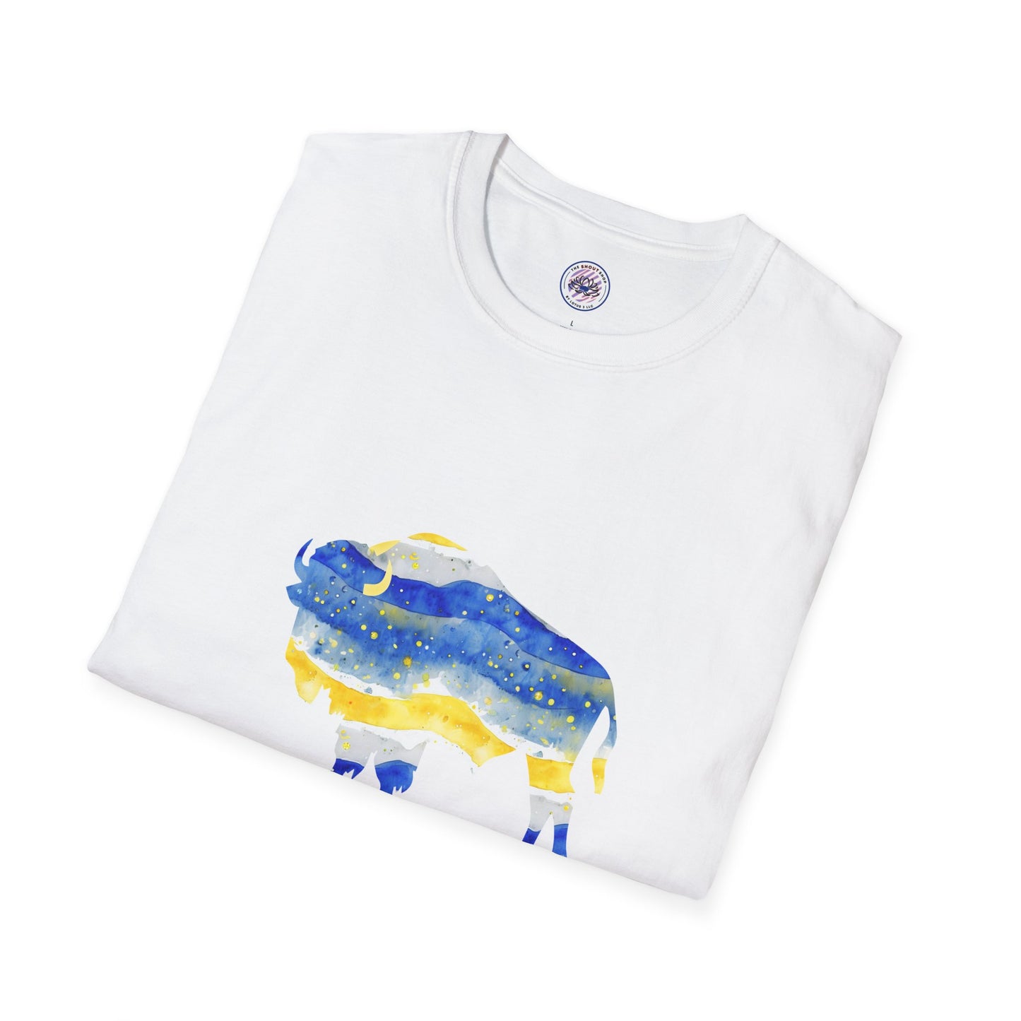 Buffalo Sabres Watercolor Buffalo Unisex Softstyle T-Shirt