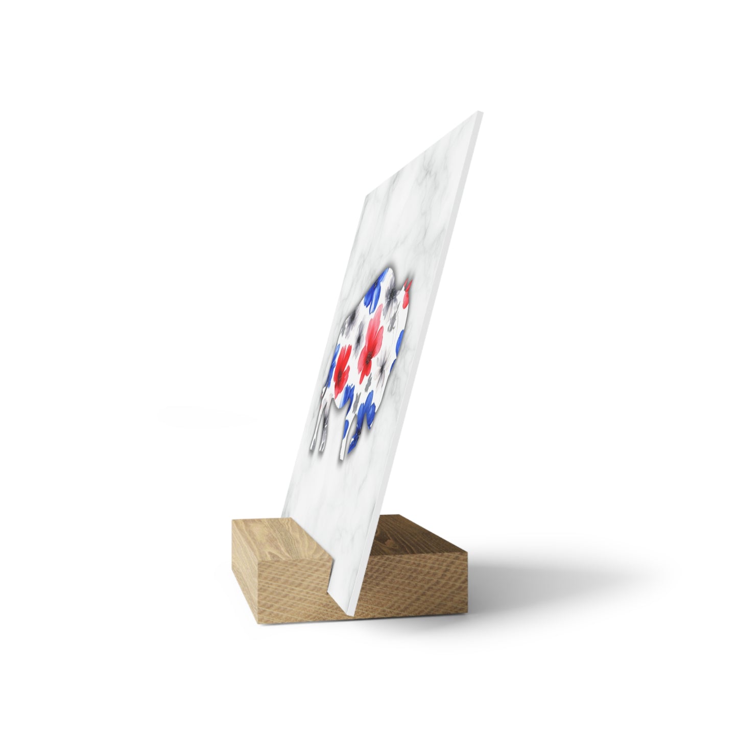 Floral Buffalo Gallery Board with Stand - Home Decor Display