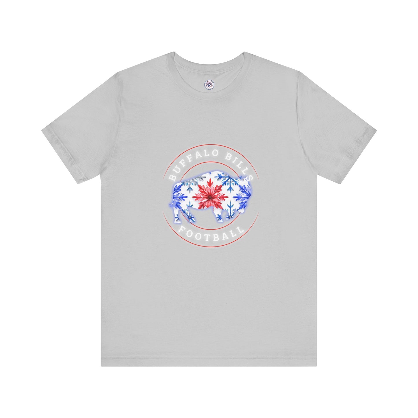 Buffalo Bills Football Snowflake Watercolor Buffalo Unisex Short Sleeve Tee