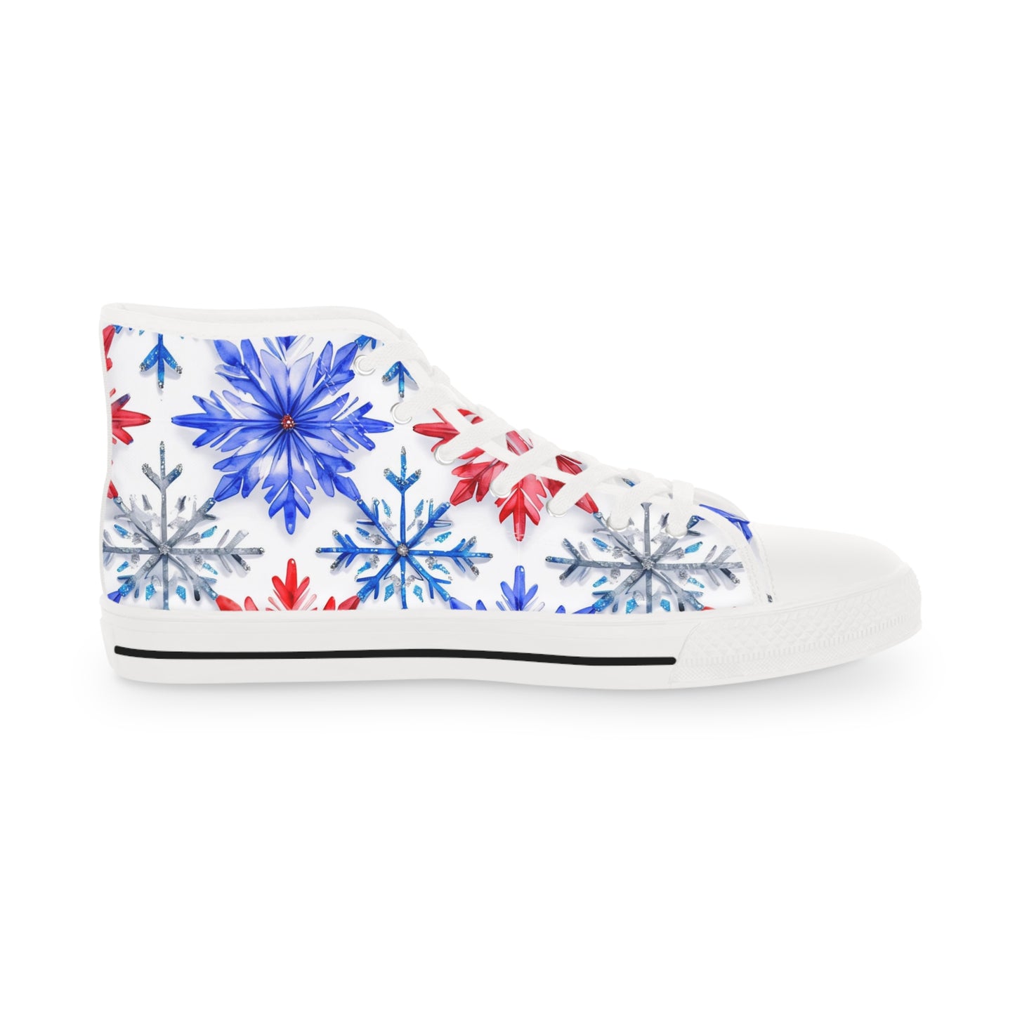 Buffalo Football Snowflake Watercolor High Tops
