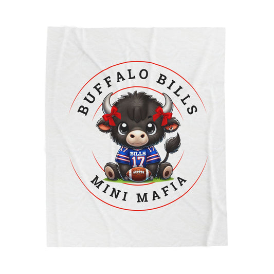Children’s Buffalo Football Velveteen Blanket – Cozy Comfort for Little Fans Style #5