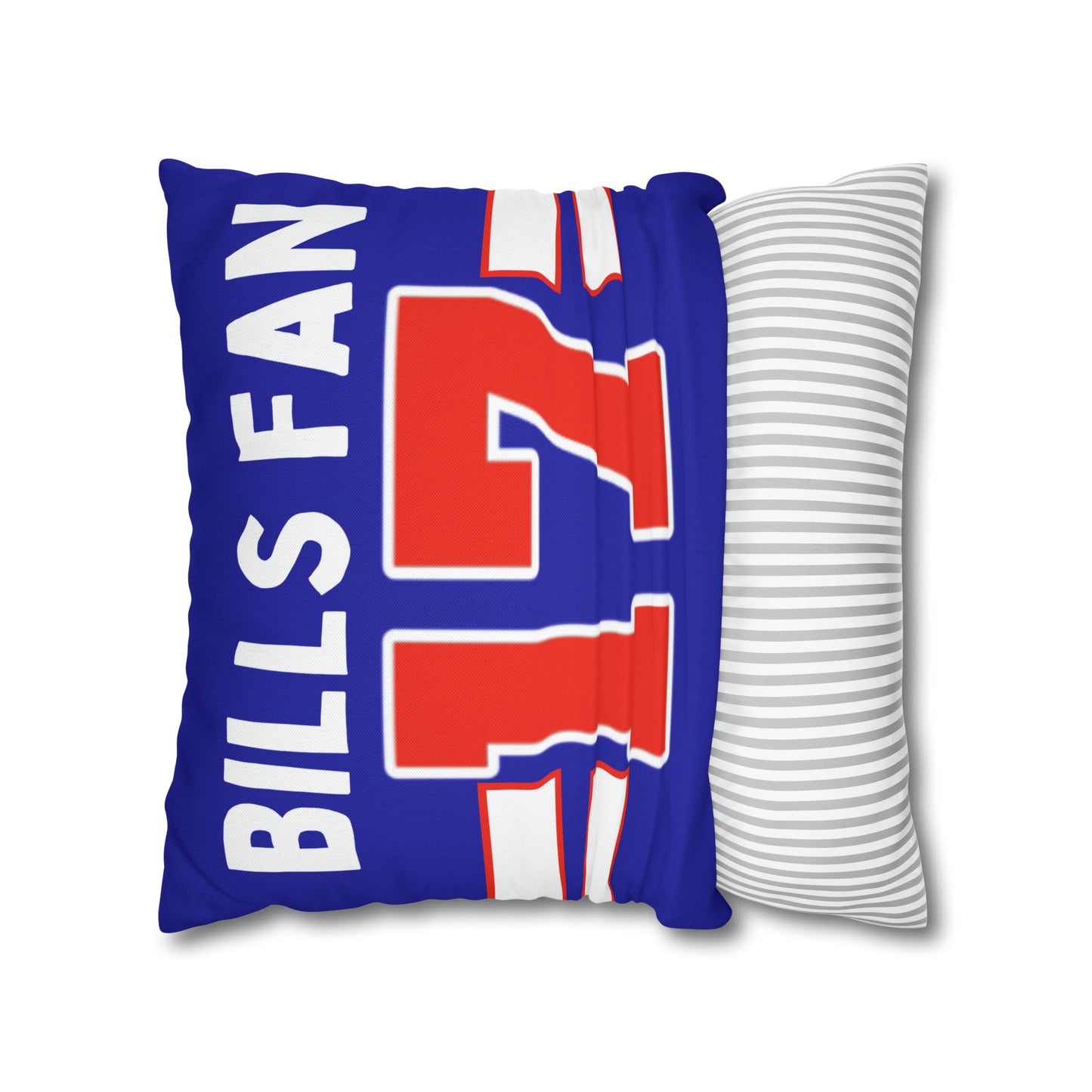 #17 Buffalo Bills Fan Spun Polyester Square Pillow Case