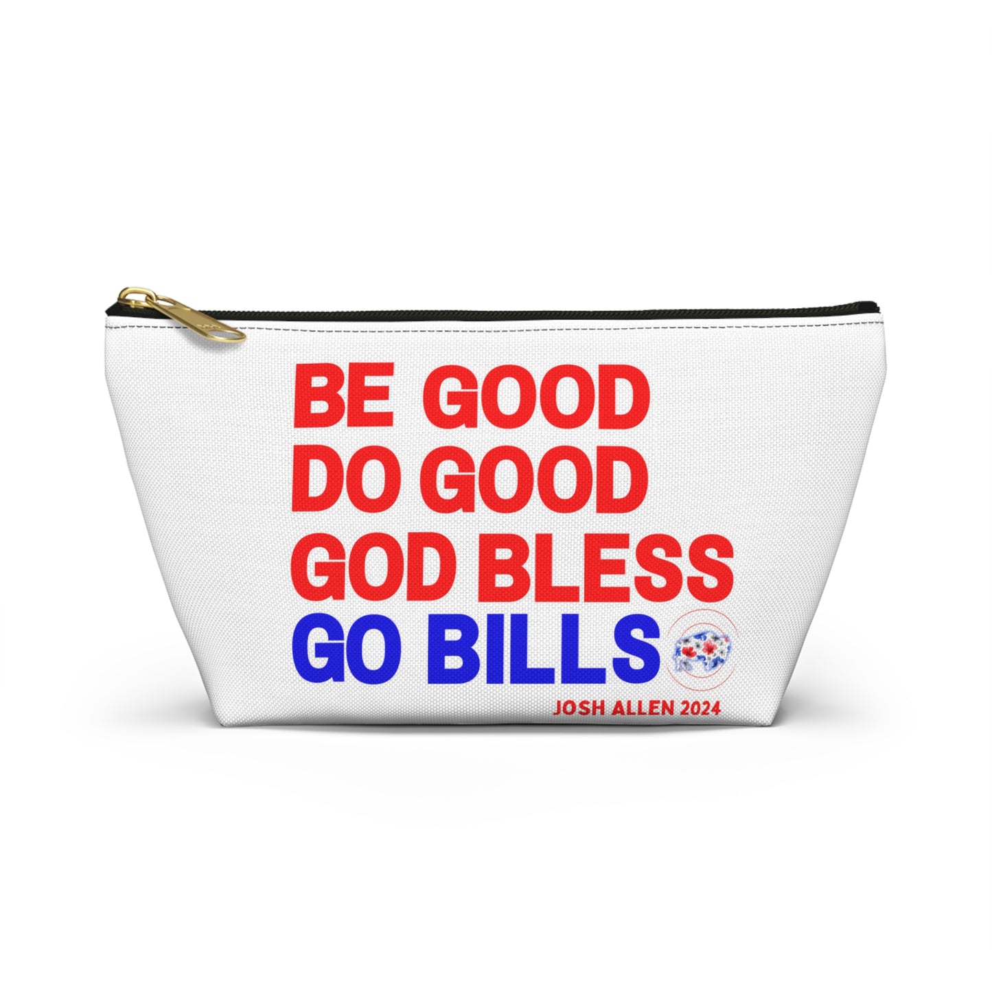 MVP #17 Buffalo Football Retro Accessory Pouch w T-bottom ~ White