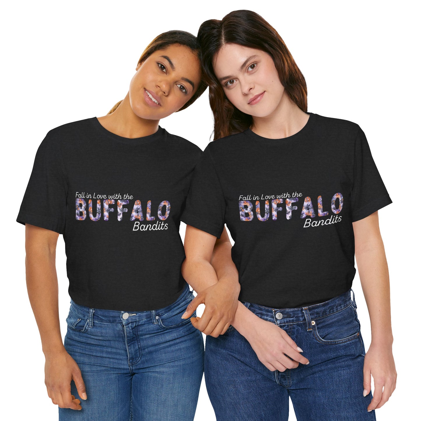 Fall in Love with the Bandits Watercolor Buffalo Leaves T-Shirt