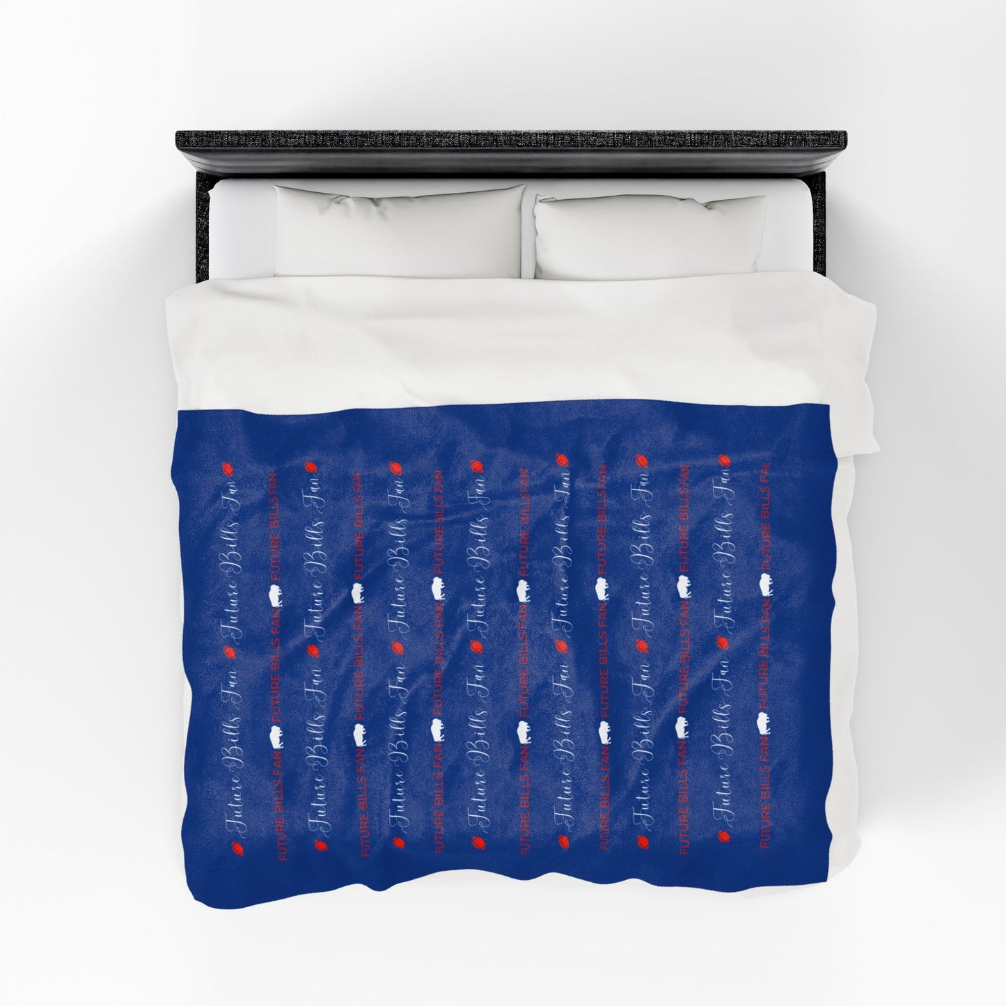 Future Buffalo Football Fan Warm and Cuddly Velveteen Plush Blanket