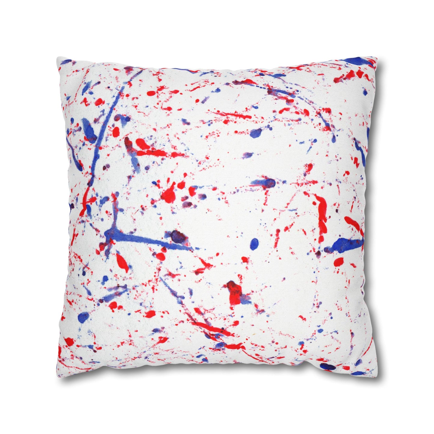 Buffalo Bills Paint Splatter Watercolor Spun Polyester Square Pillowcase