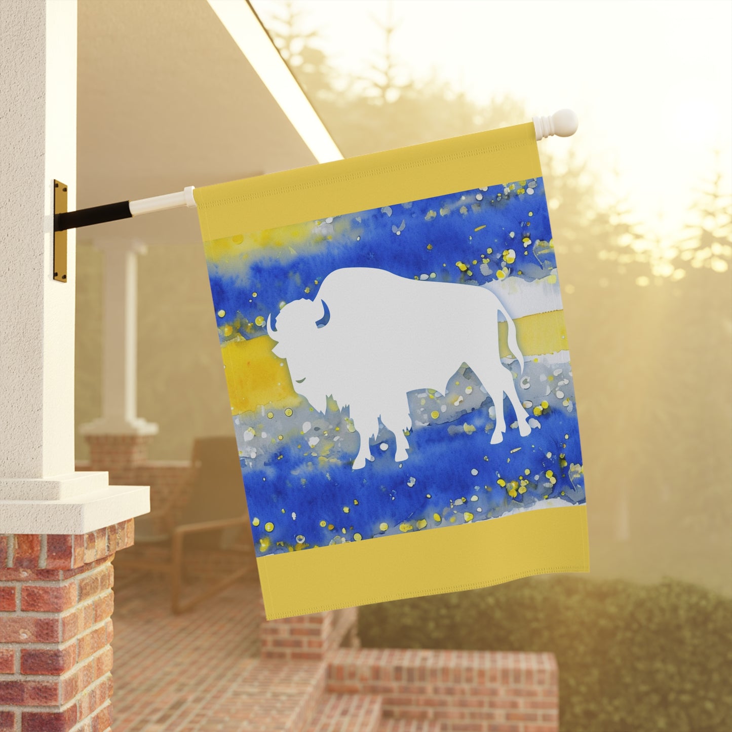 Buffalo Hockey Pride Watercolor Stripe Theme