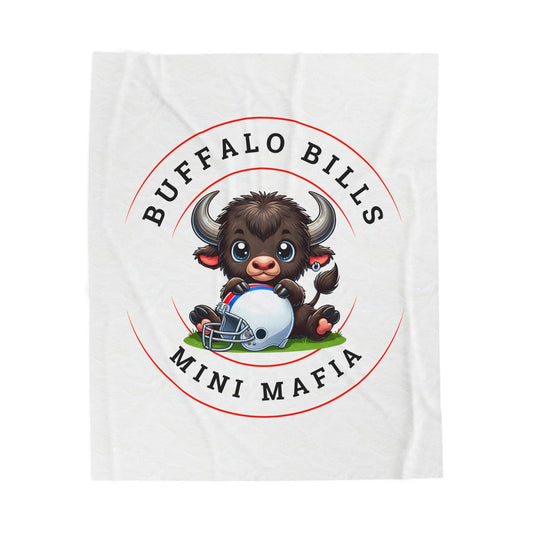 Children’s Buffalo Football Velveteen Blanket – Cozy Comfort for Little Fans Style #3