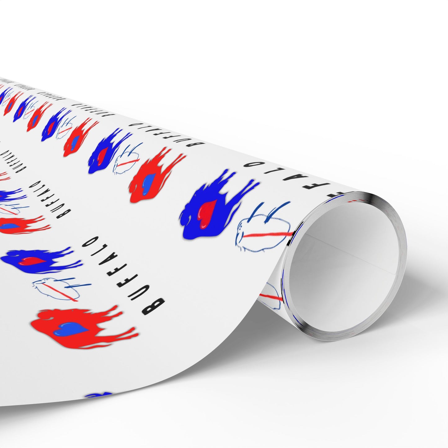 Buffalo Football Wrapping Paper - Josh Allen Potato Design