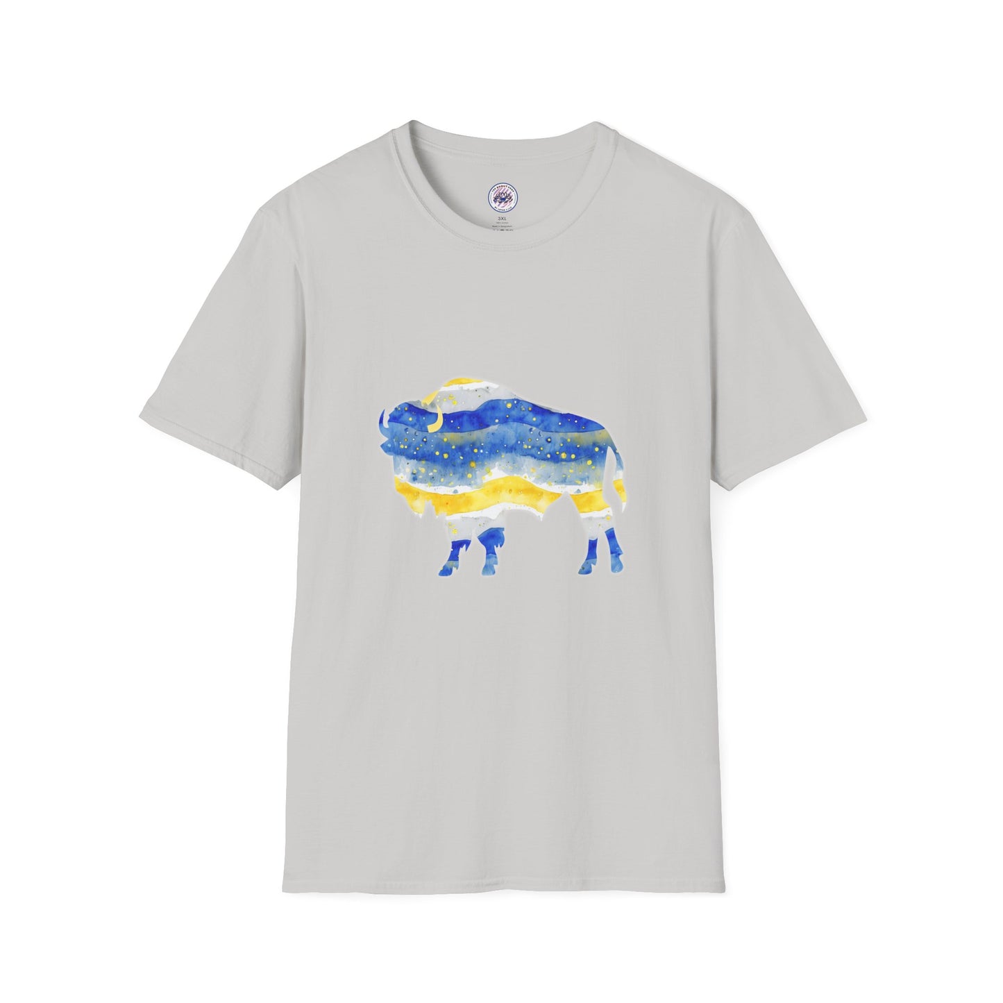 Buffalo Sabres Watercolor Unisex Softstyle T-Shirt GILDAN 6400