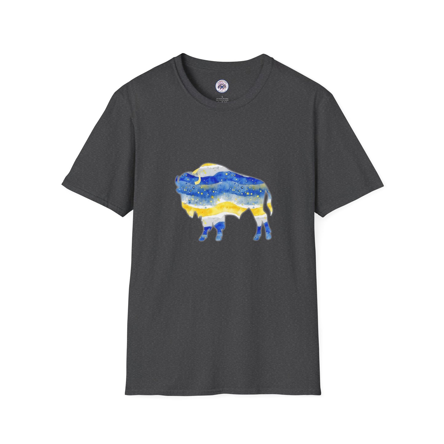 Buffalo Sabres Watercolor Buffalo Unisex Softstyle T-Shirt