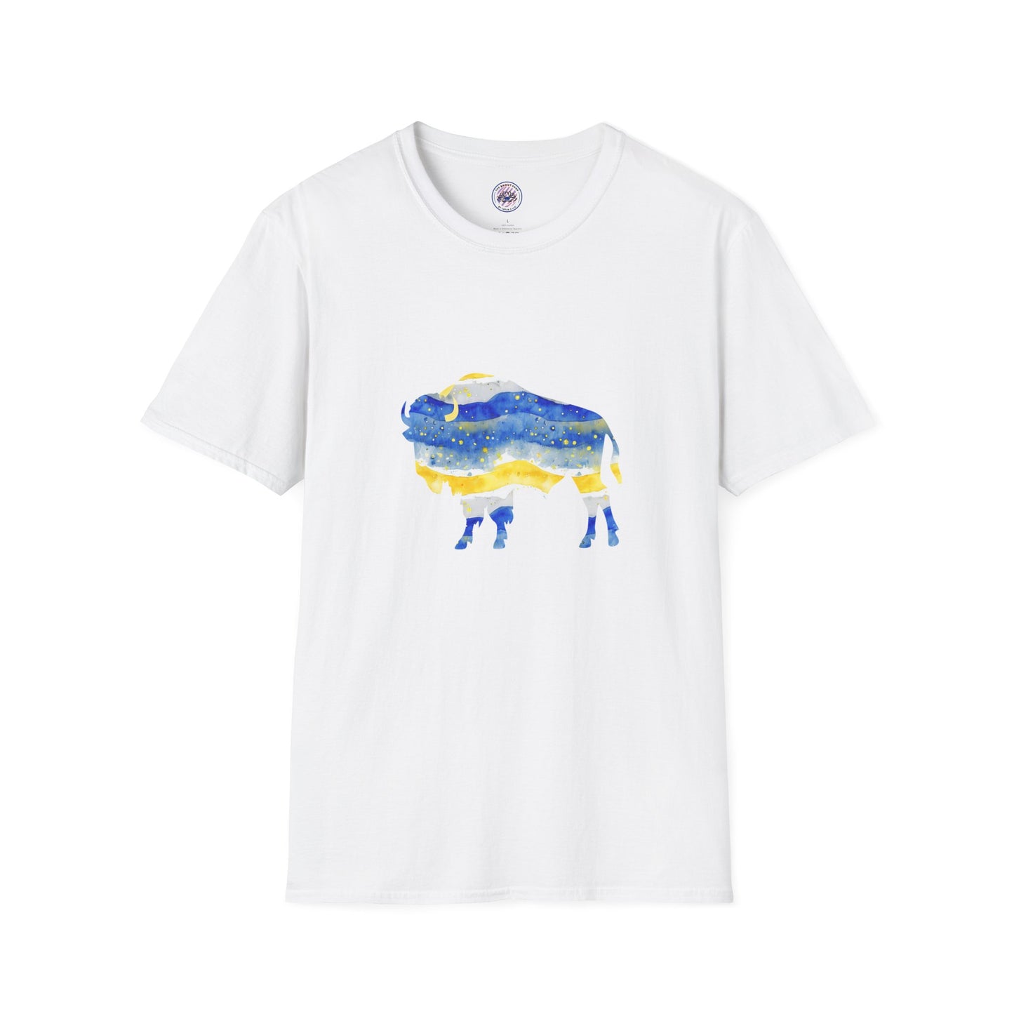 Buffalo Sabres Watercolor Buffalo Unisex Softstyle T-Shirt