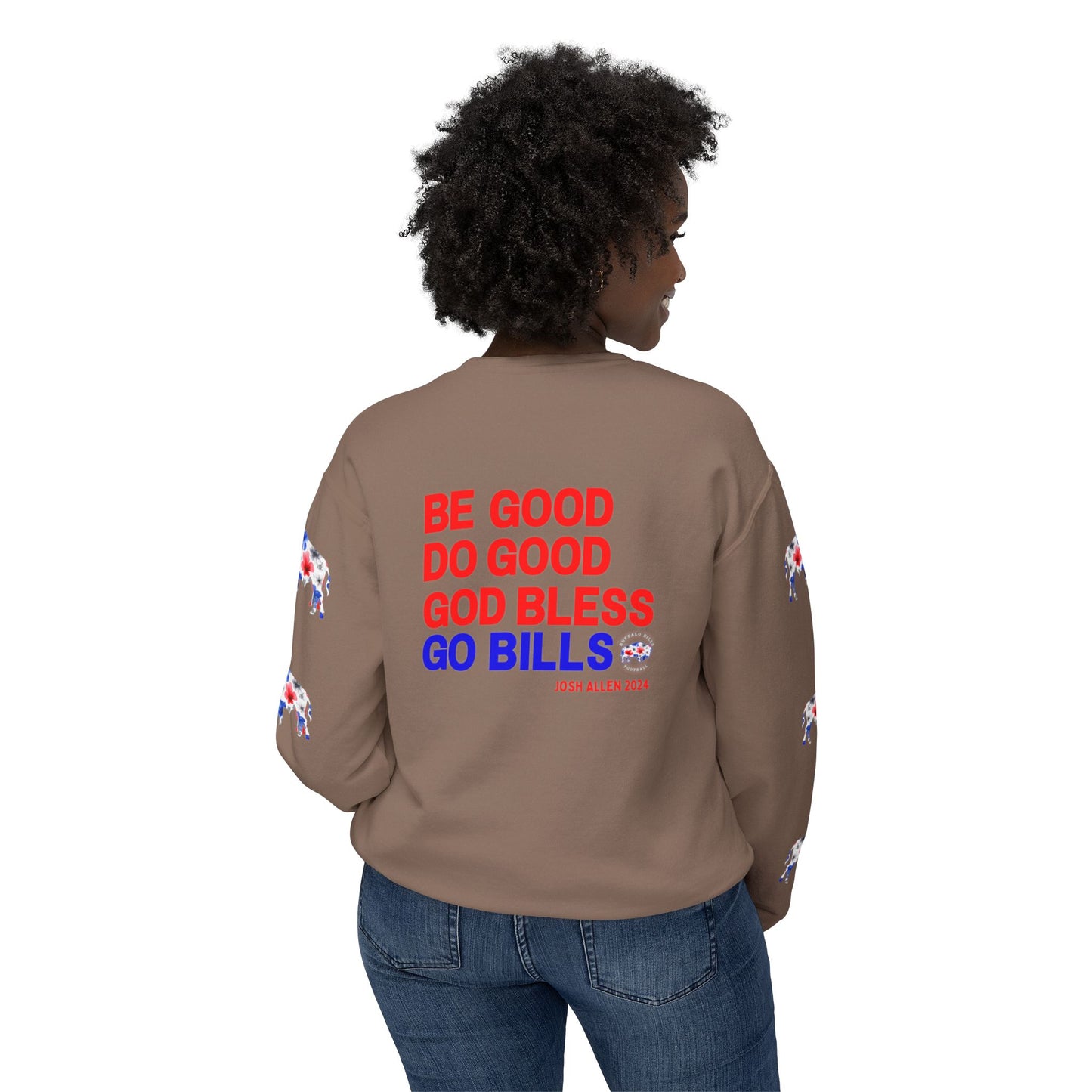 2024 MVP Quote Buffalo Football Unisex Lightweight Crewneck Sweatshirt
