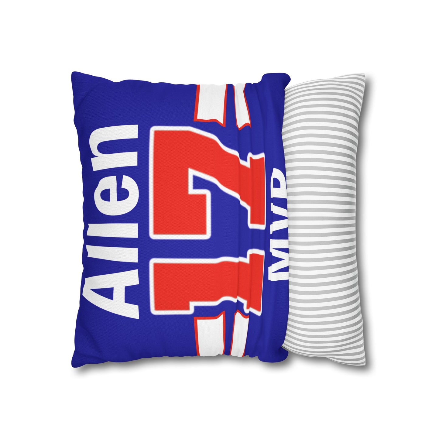 MVP #17 Buffalo Football Fan Spun Polyester Square Pillow Case