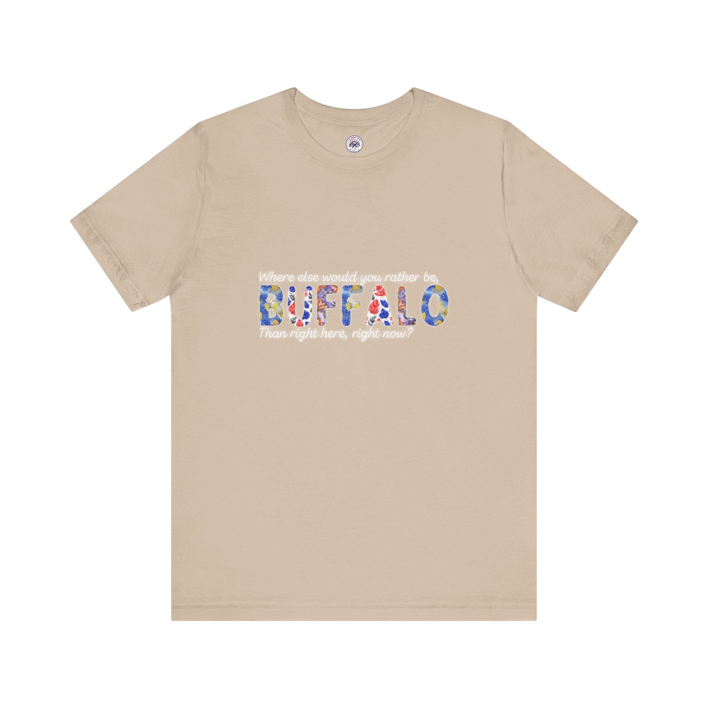 Watercolor Buffalo Leaves T-Shirt (Where else would you rather be...)