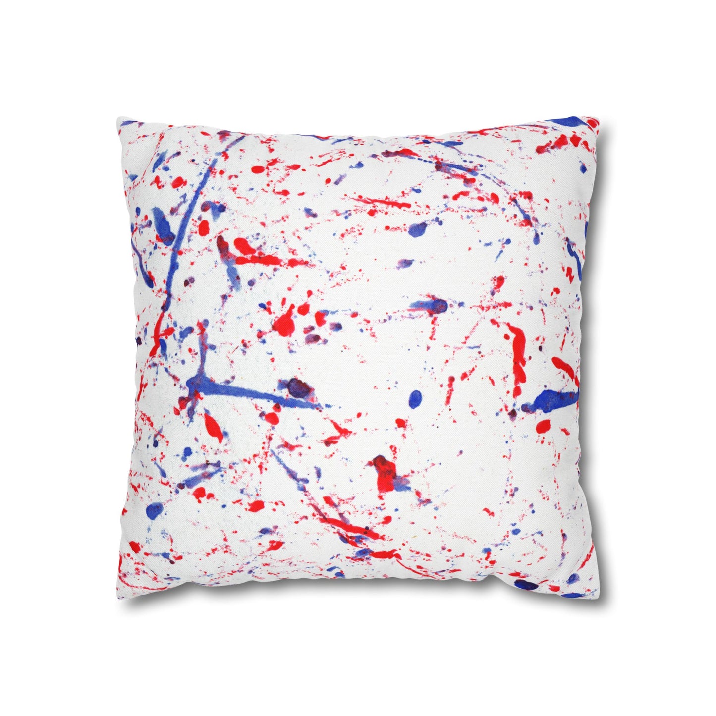 Buffalo Bills Paint Splatter Watercolor Spun Polyester Square Pillowcase