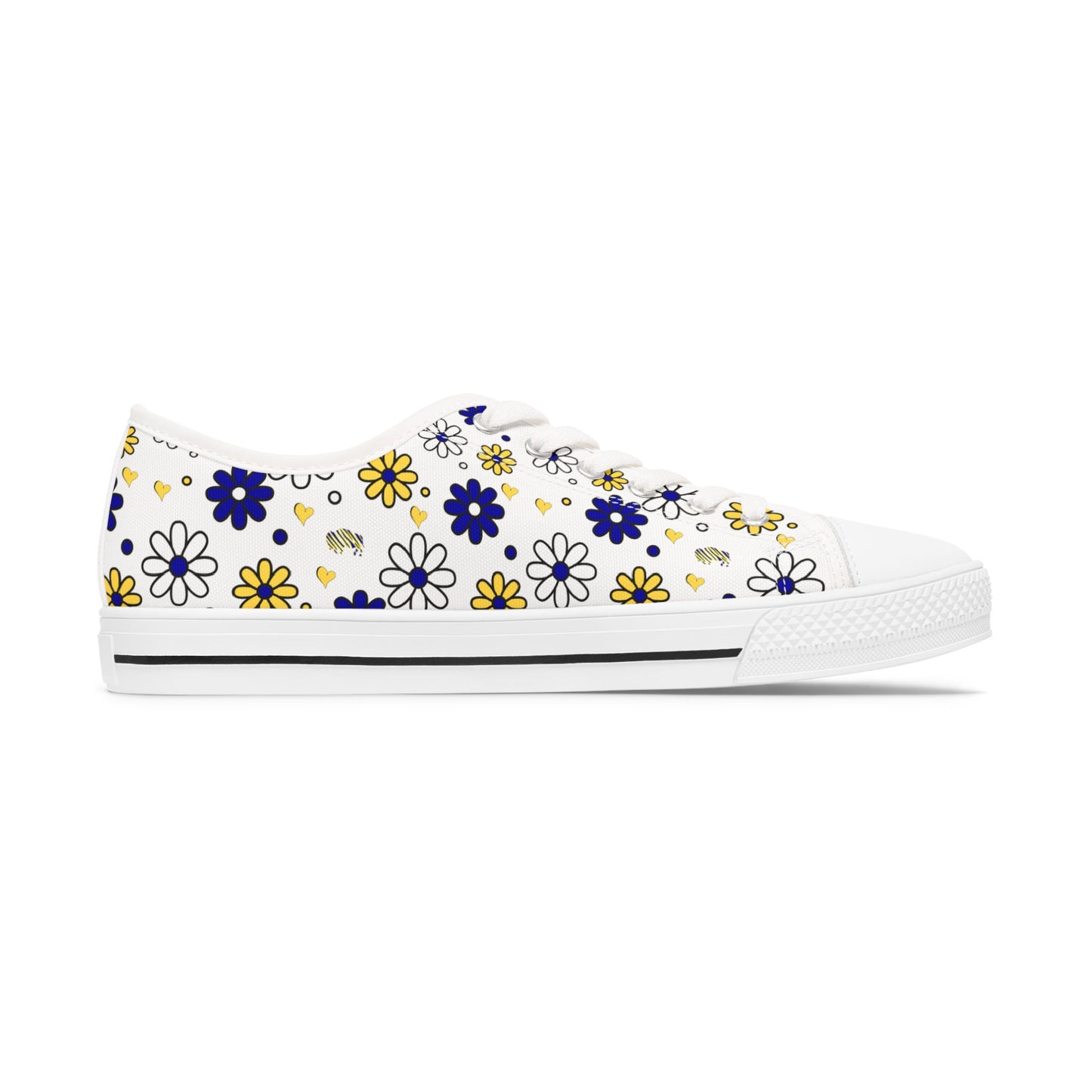Buffalo Sabres Flower Power Women's Low Top Sneakers