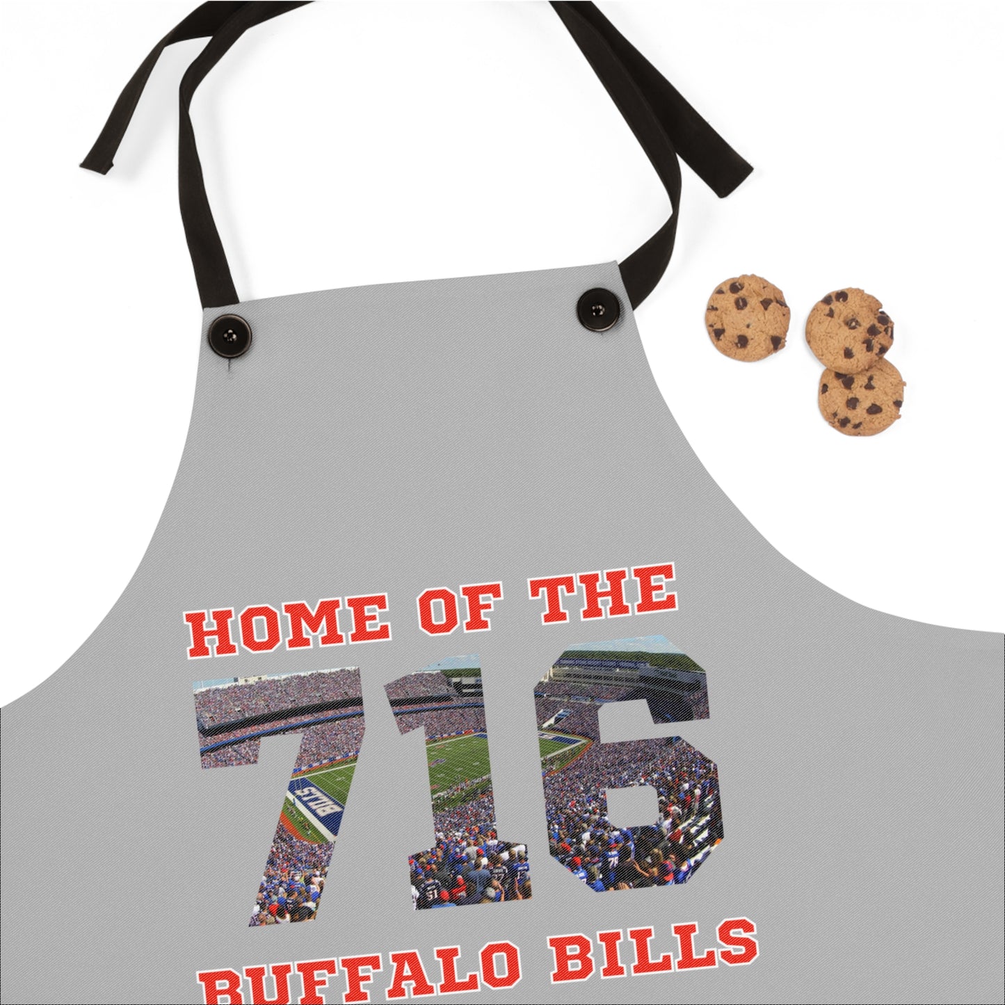 716 Buff Football Apron with a Mash Up design