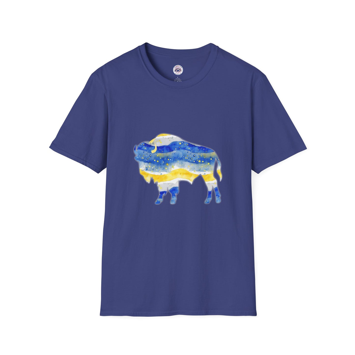 Buffalo Sabres Watercolor Unisex Softstyle T-Shirt GILDAN 6400