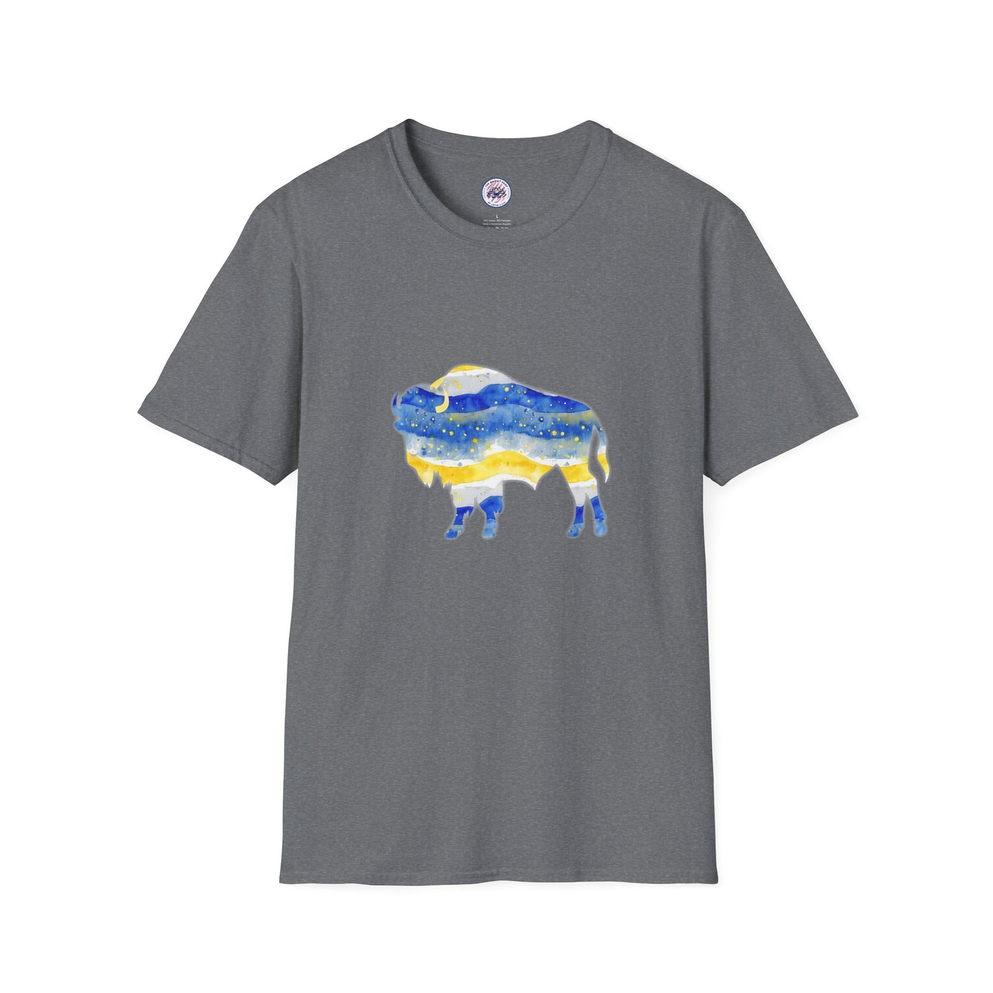 Buffalo Sabres Watercolor Buffalo Unisex Softstyle T-Shirt
