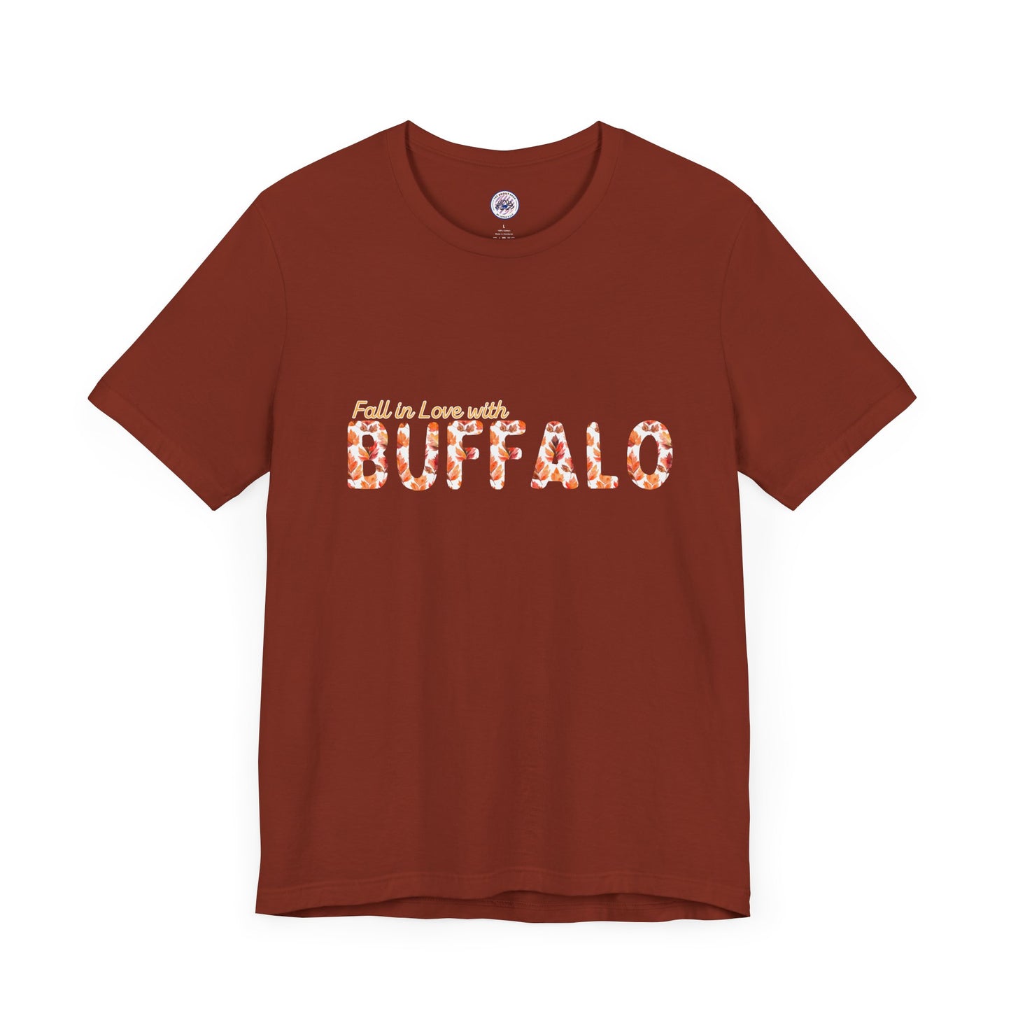 Watercolor Buffalo Leaves T-Shirt (Where else would you rather be...)