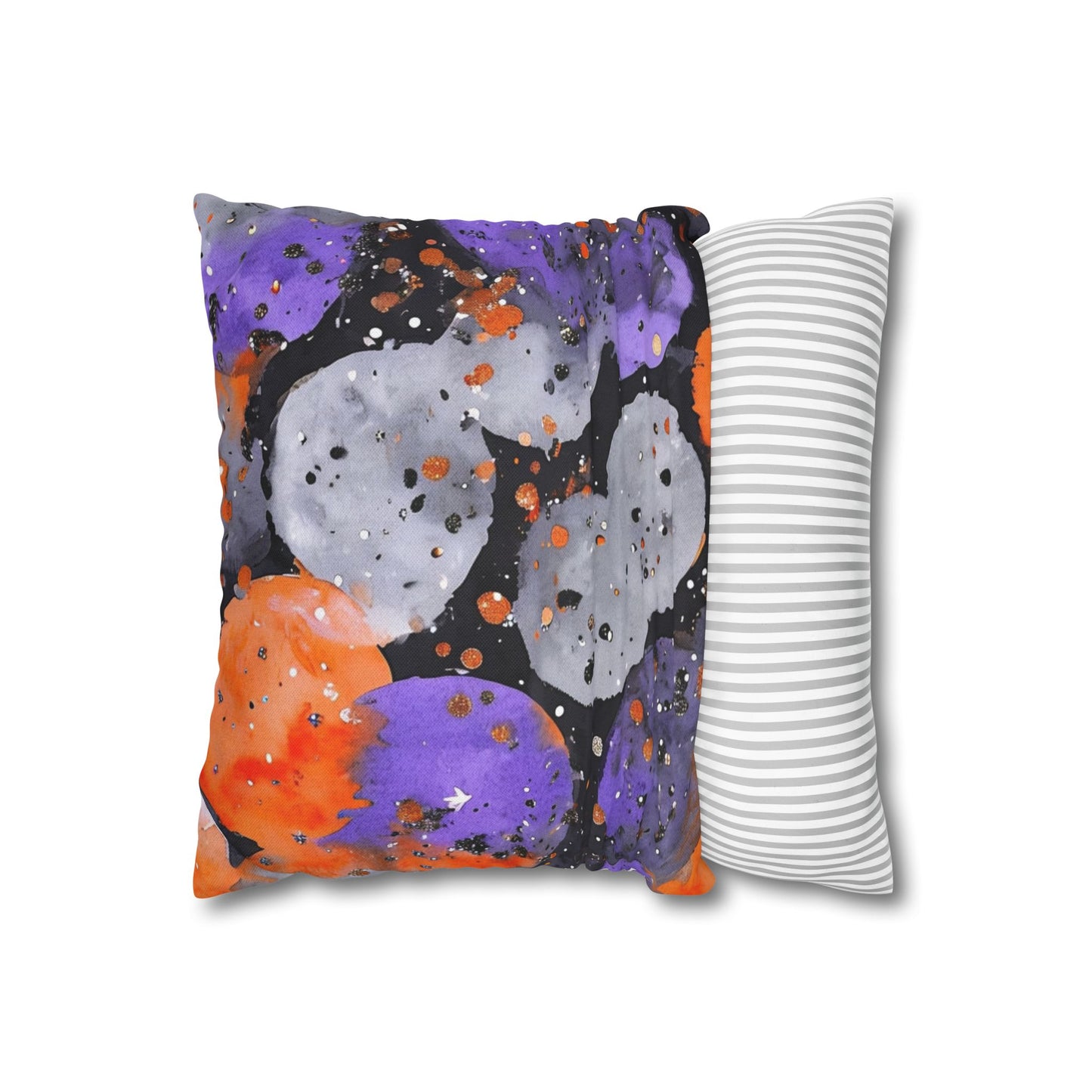 Bandits Paint Splatter Watercolor Spun Polyester Square Pillowcase