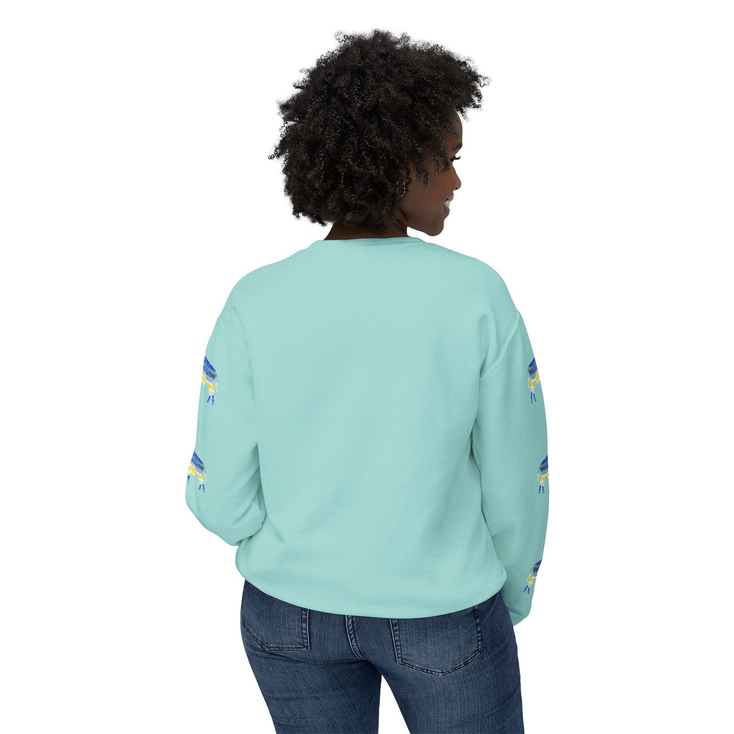 Watercolor Buffalo Sabres Unisex Lightweight Crewneck Sweatshirt
