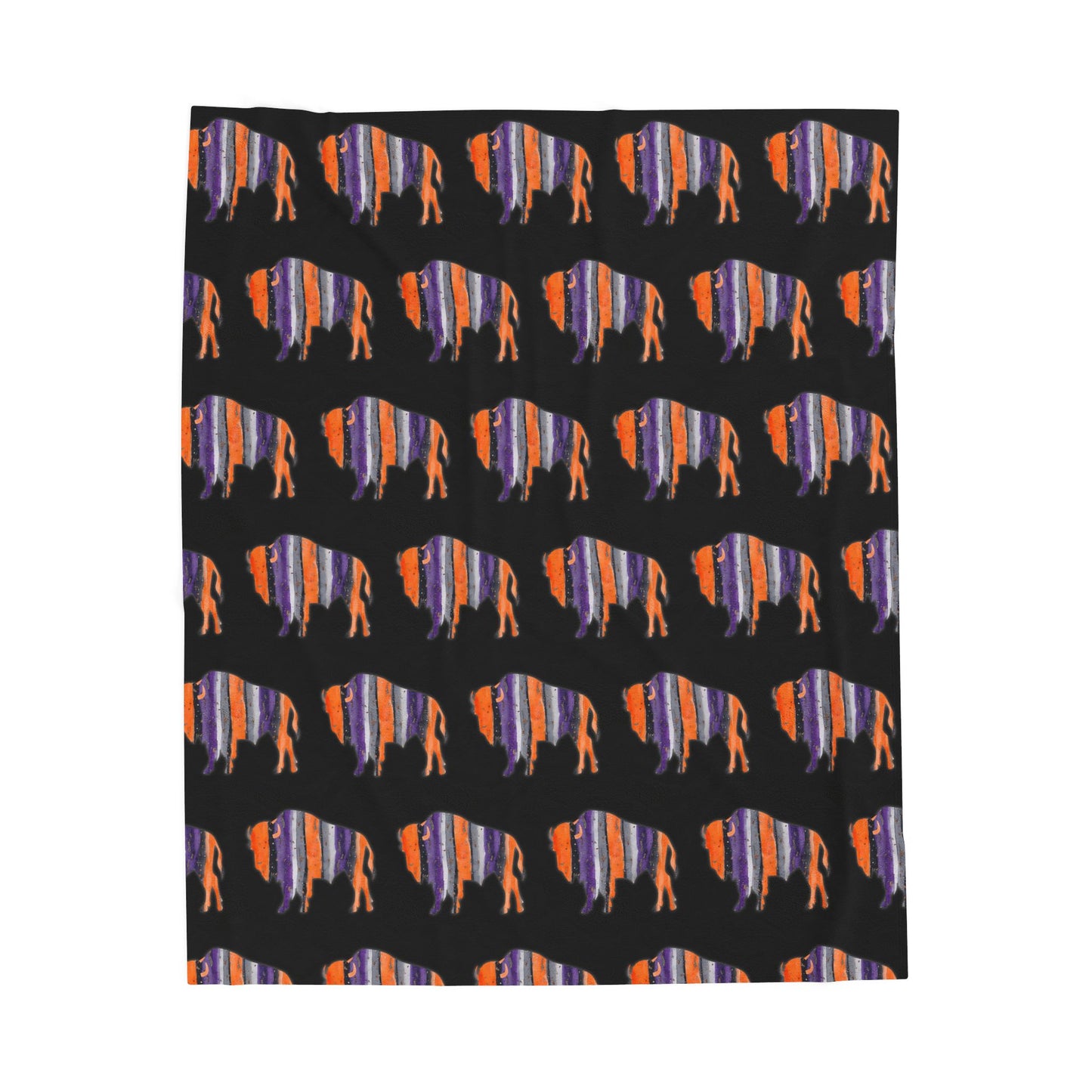 Buffalo Bandits Watercolor Velveteen Plush Blanket