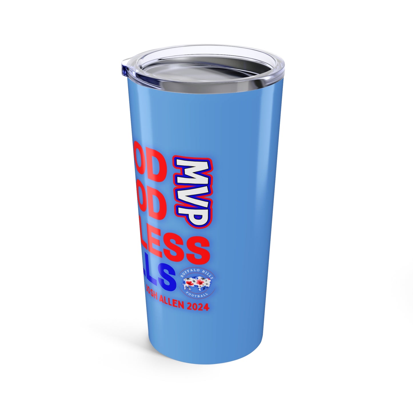 Josh Allen MVP "Do Good, Be Good" Tumbler 20oz - Baby Blue