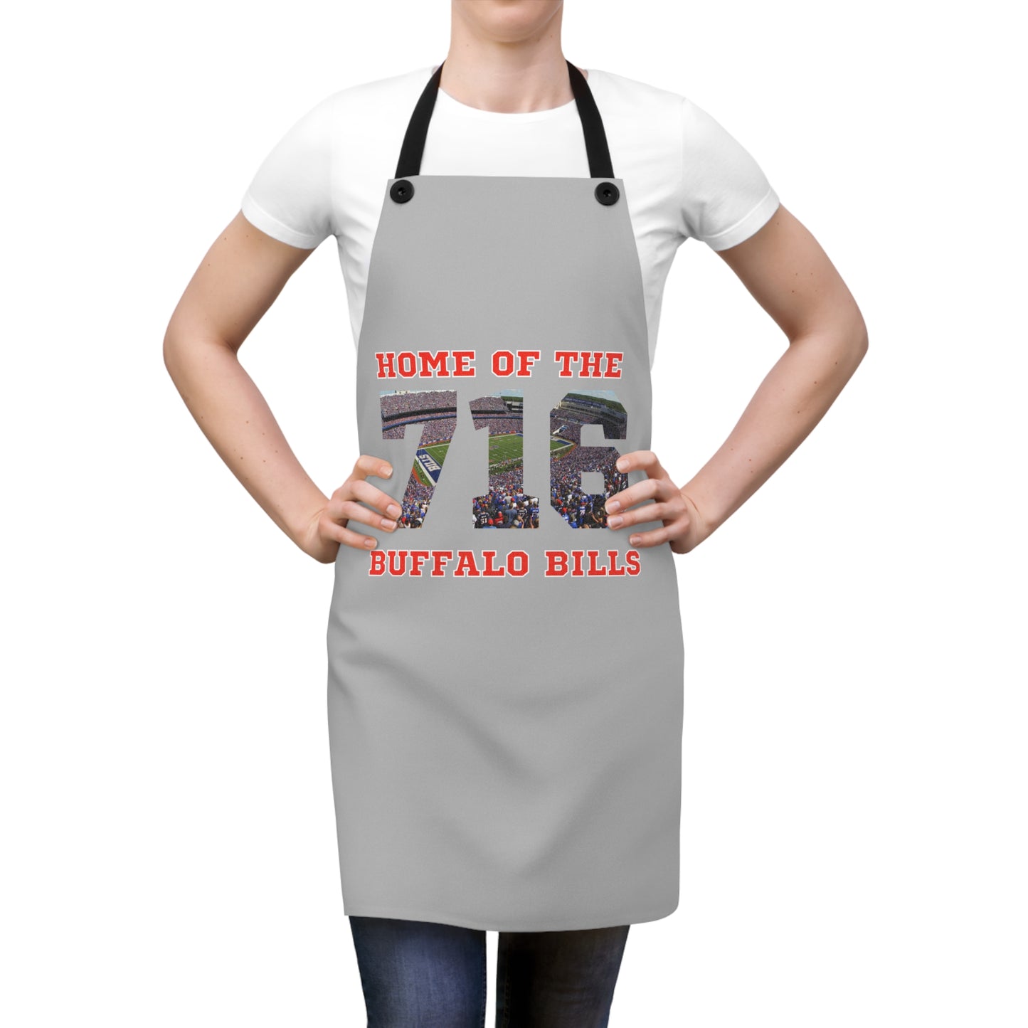 716 Buff Football Apron with a Mash Up design