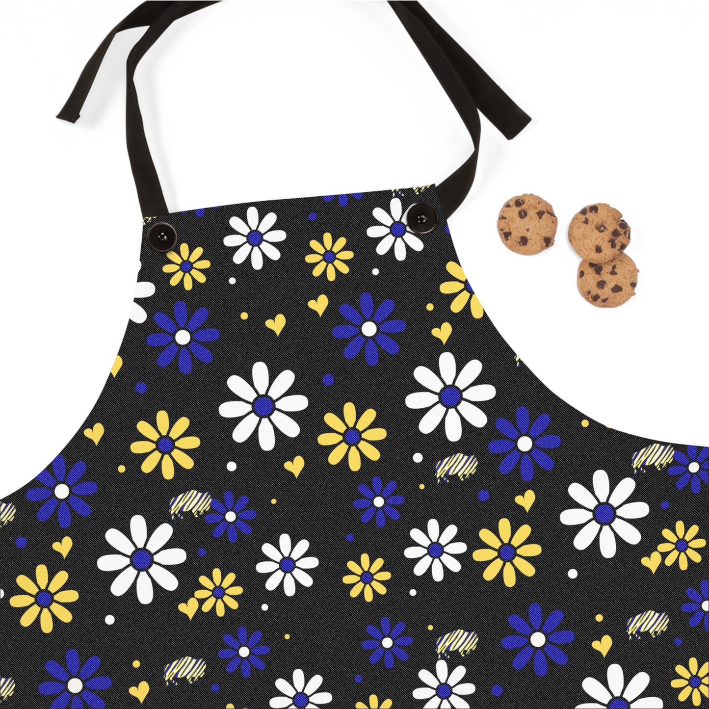 Buffalo Hockey Flower Power Apron