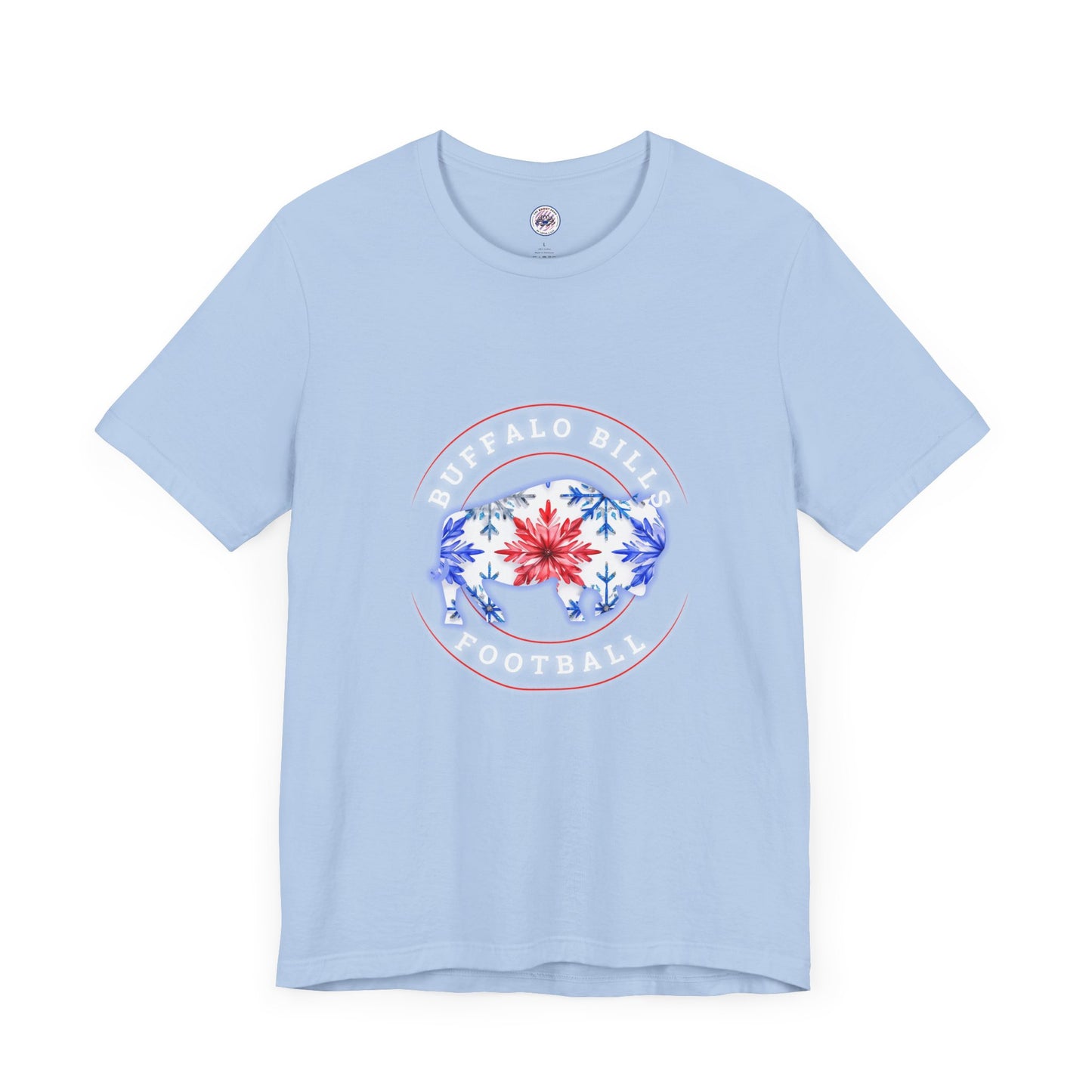 Buffalo Bills Football Snowflake Watercolor Buffalo Unisex Short Sleeve Tee