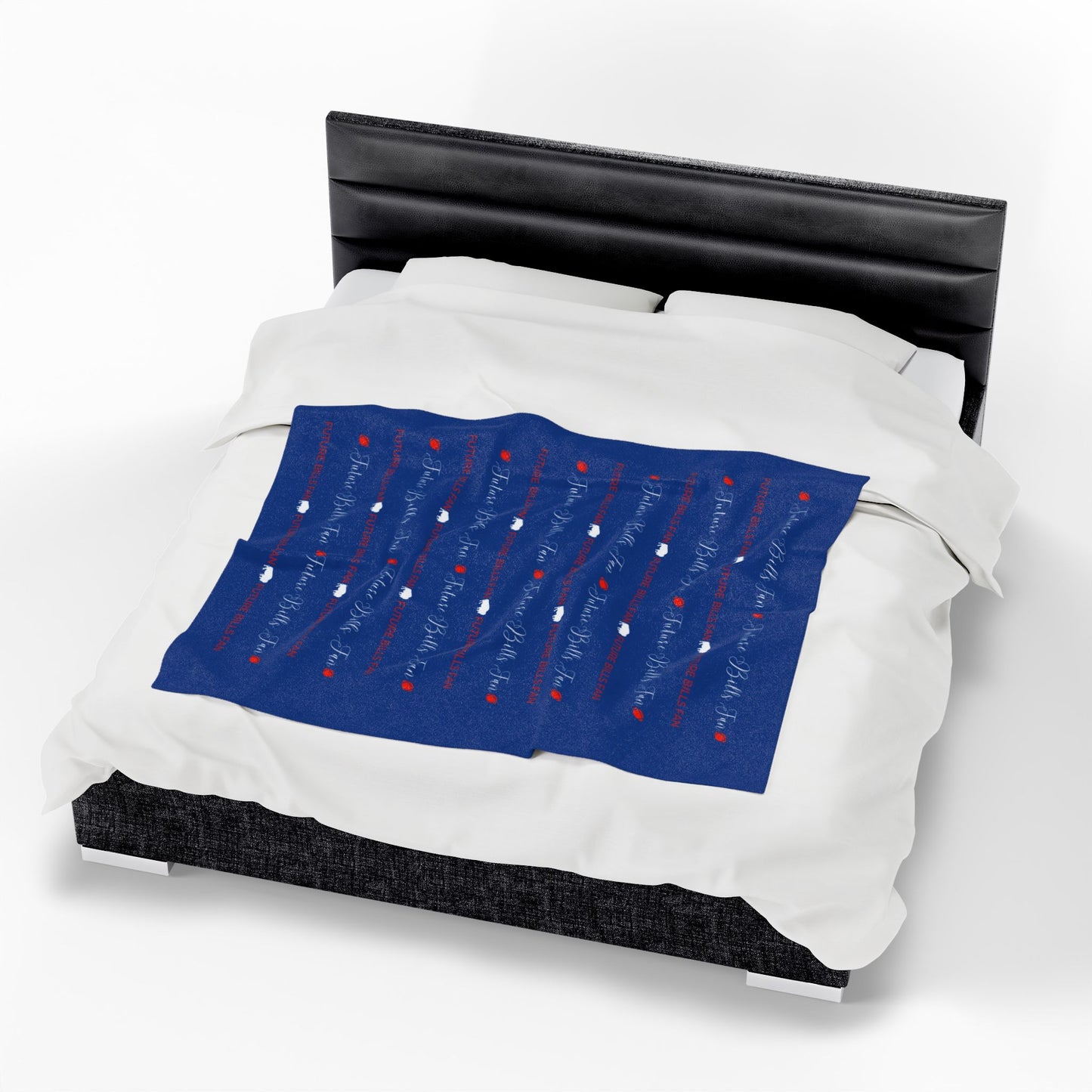 Future Buffalo Football Fan Warm and Cuddly Velveteen Plush Blanket