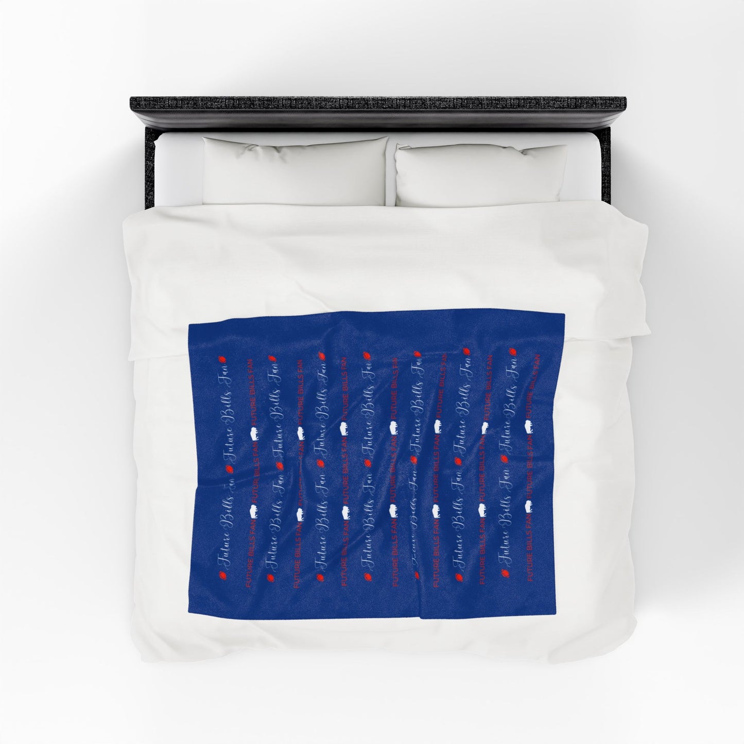 Future Buffalo Football Fan Warm and Cuddly Velveteen Plush Blanket