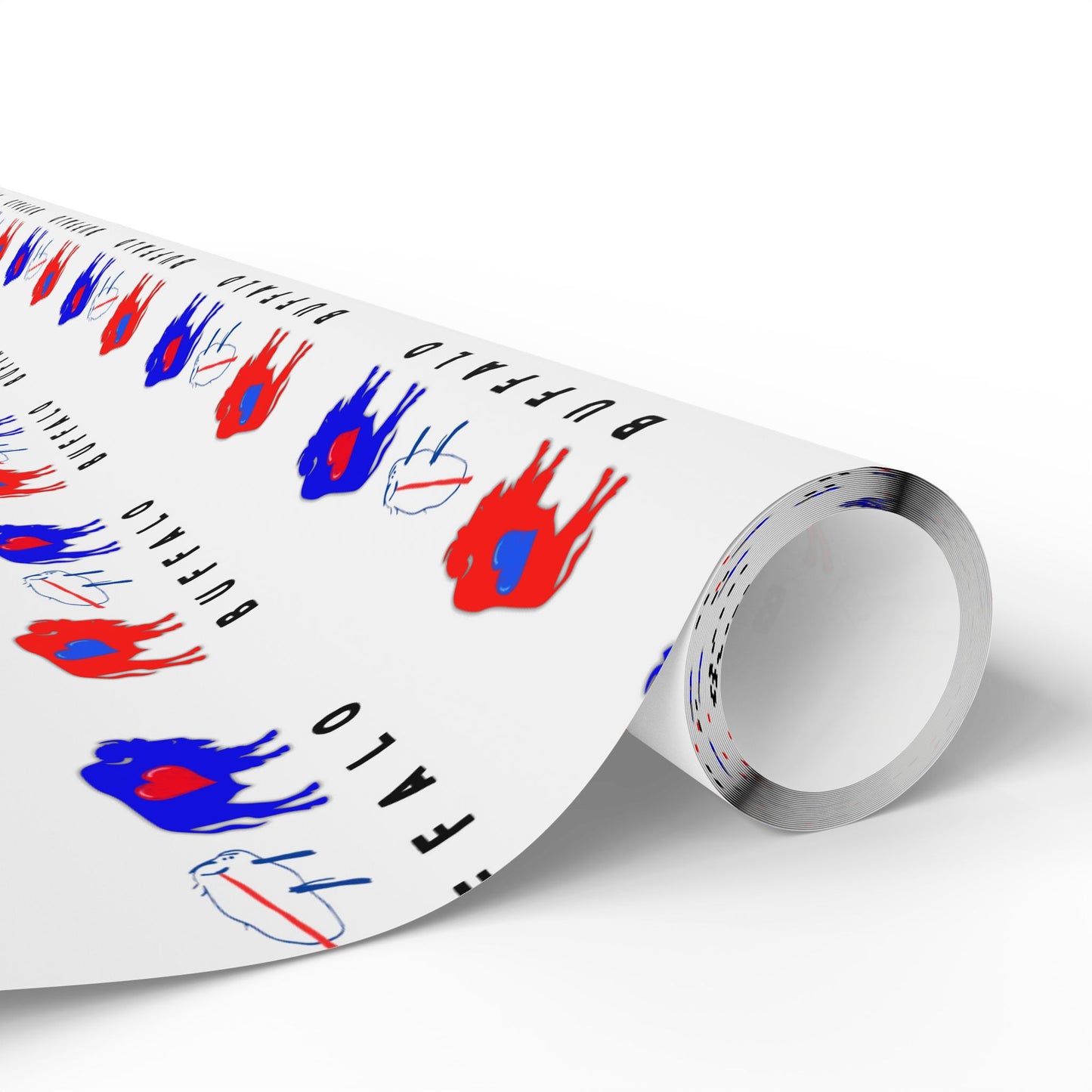 Buffalo Football Wrapping Paper - Josh Allen Potato Design