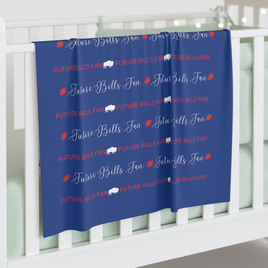Future Buffalo Bills Fan Baby Swaddle Blanket