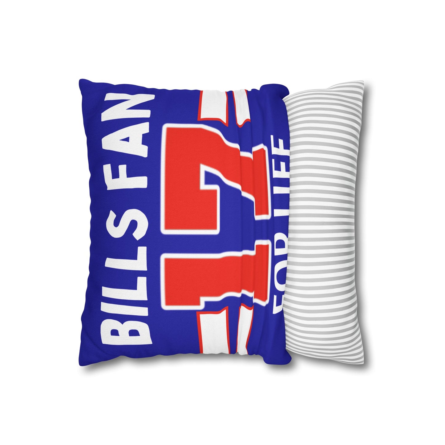 MVP #17 Buffalo Football Fan Spun Polyester Square Pillow Case