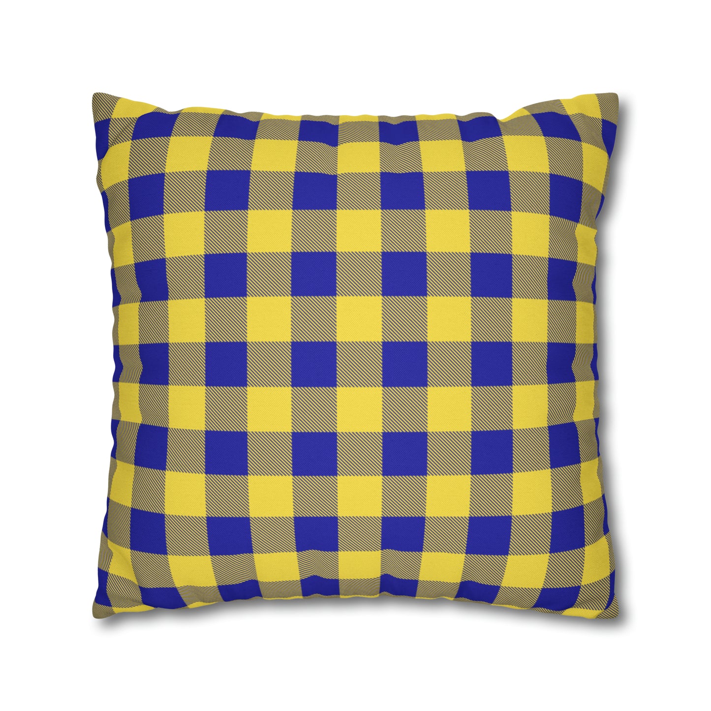Sabres Buffalo Plaid Spun Polyester Square Pillow Case