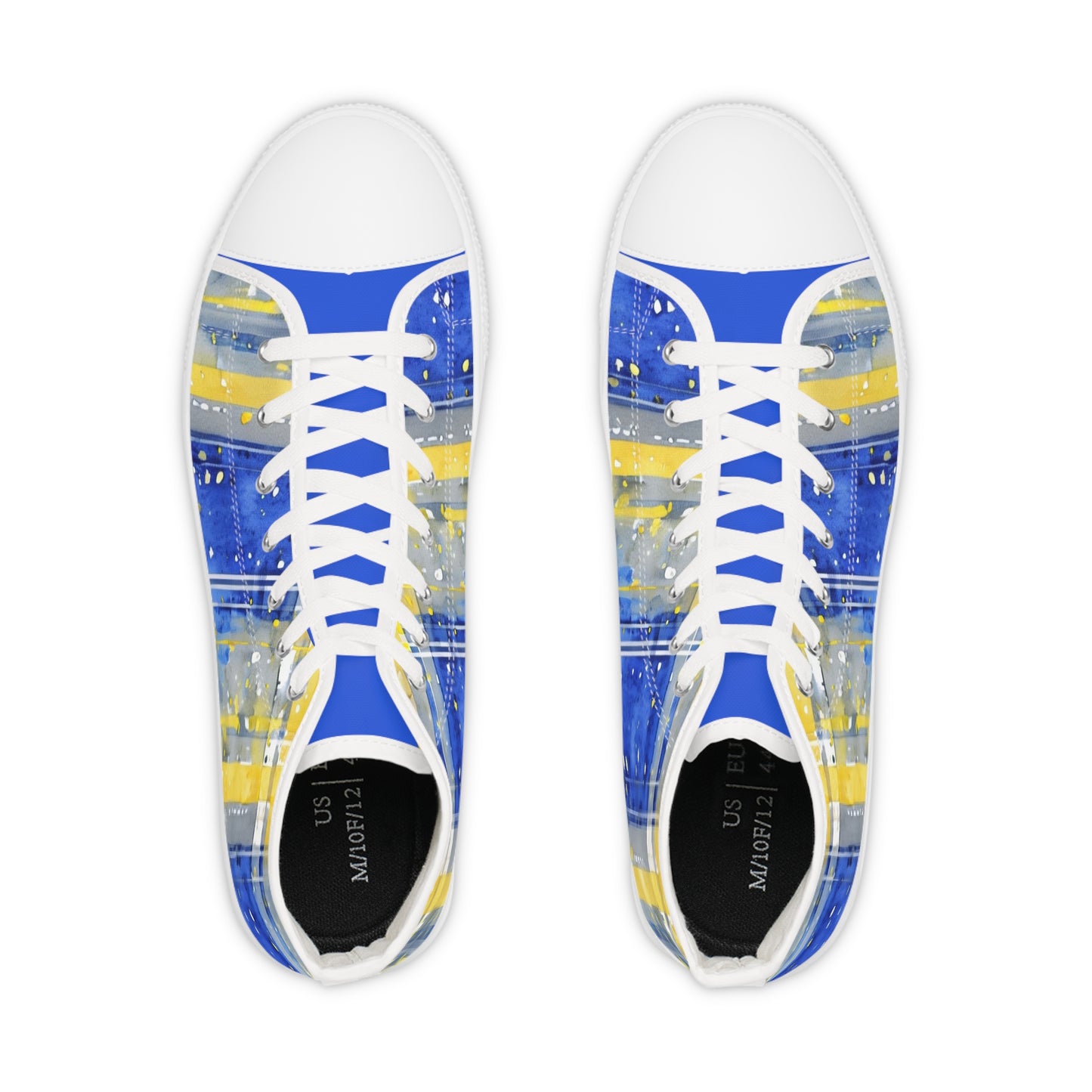 Buffalo Sabres Plaid Watercolor High Tops