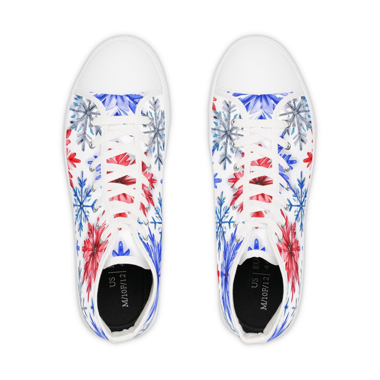 Buffalo Football Snowflake Watercolor High Tops