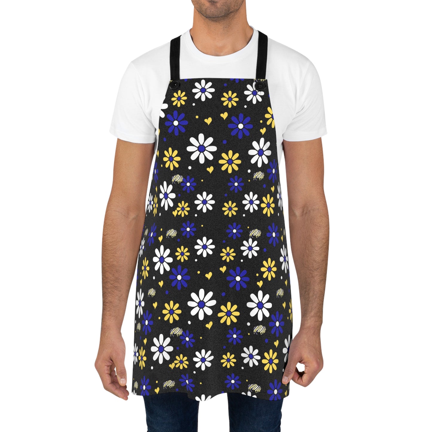 Buffalo Hockey Flower Power Apron